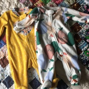 2 or 2 way zip up fuzzy pjs